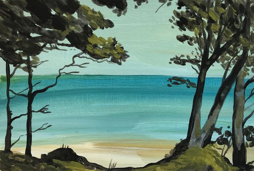 Beach Trees 03/21 by Kitty  Cooper