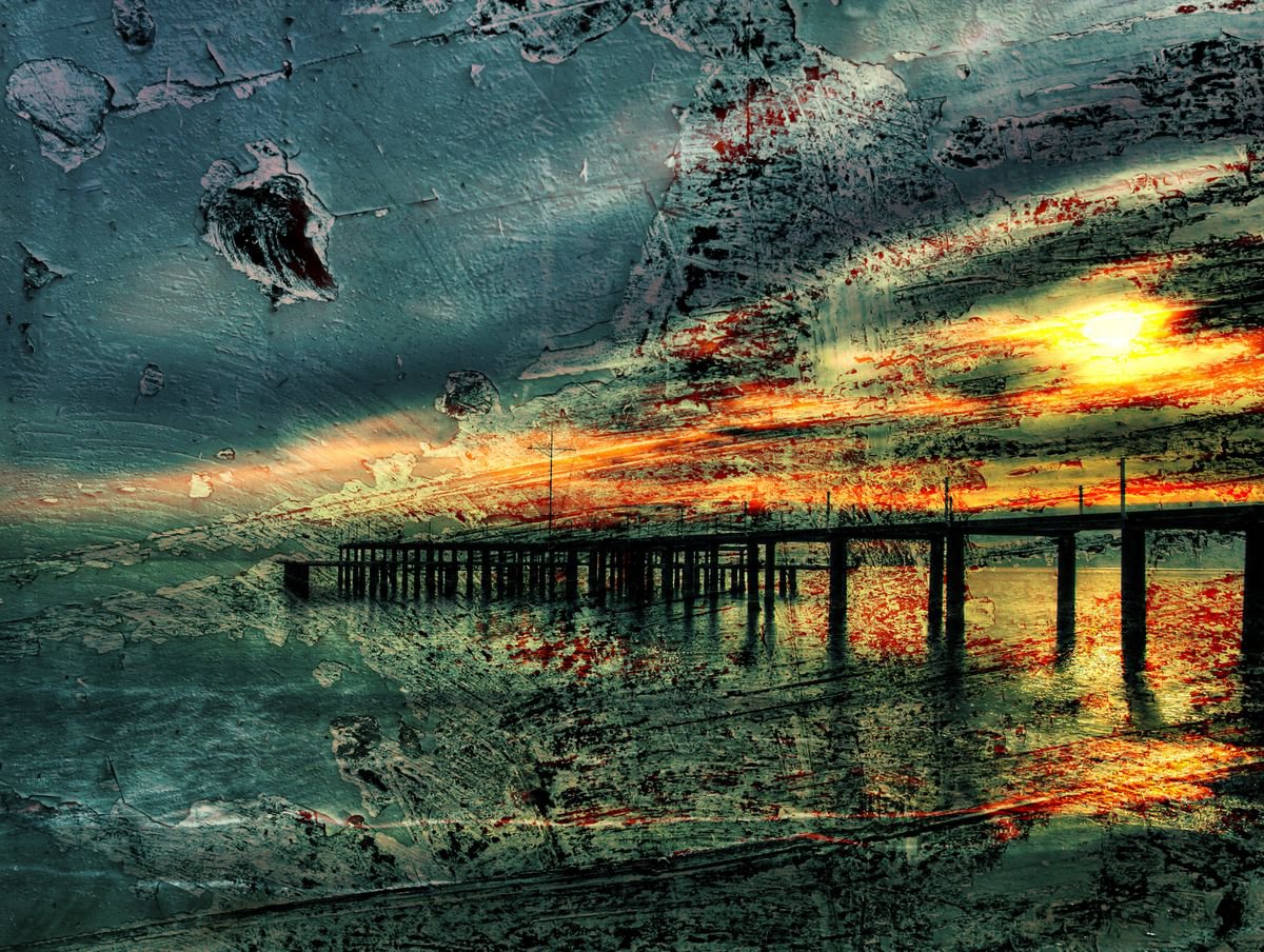 Illustrative Landscape Photograph By Srdjan Jevtic, 39 X 30", Sea, Original Artwork