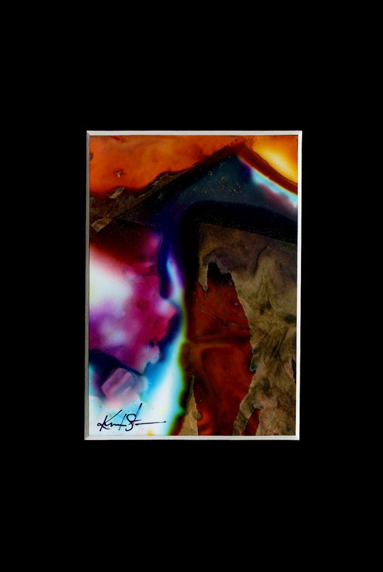 A Geological Abstraction - Framed Abstract art by Kathy Morton Stanion