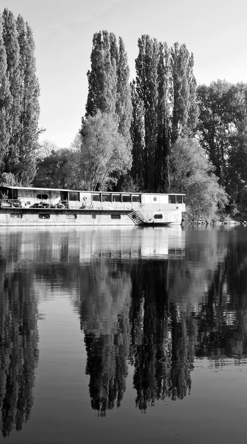 The Old Barge at Auvers by Alex Cassels