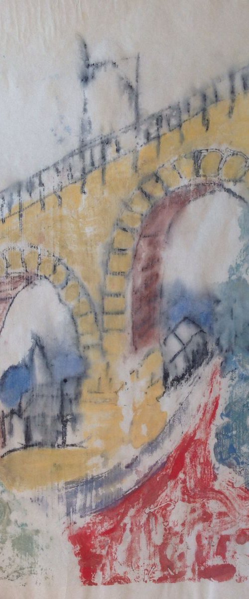 Monotype, Durham Viaduct by Sandra Haney