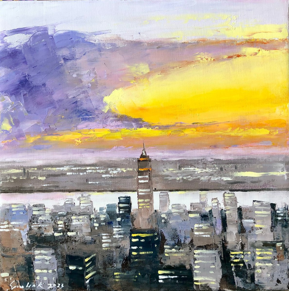 Sunset in NY by Volodymyr Smoliak