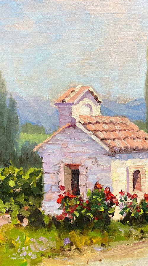 Chapel At Castello di Amorosa Winery by Tatyana Fogarty