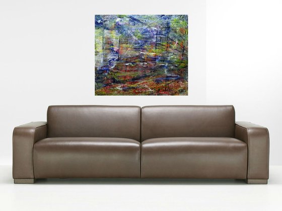 Suburbia (n.285) - 90 x 80 x 2,50 cm - ready to hang - acrylic painting on stretched canvas