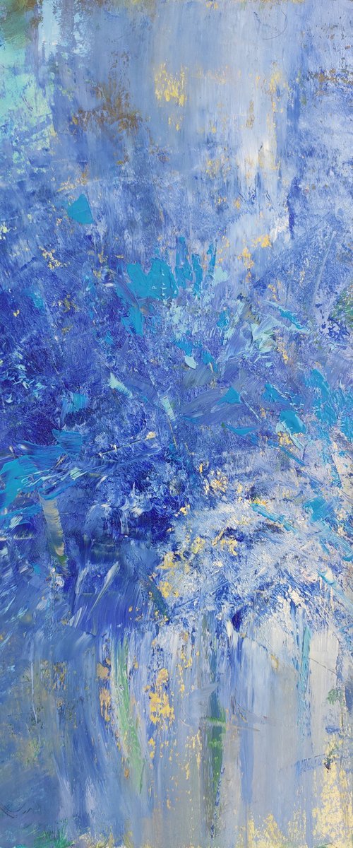 Abstraction. Spring blue bouquet by Olga Onopko