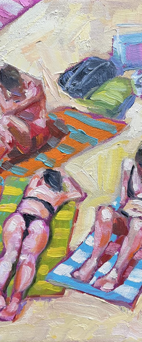 Bathers at Camogli by Jimmy Leslie