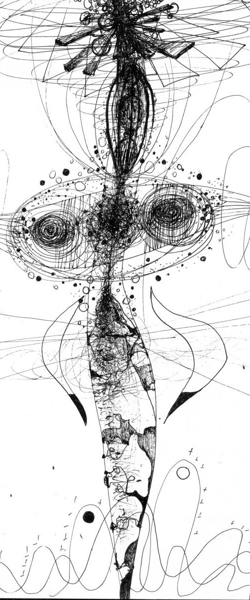 WE ARE ENERGY TIME FREEZING MEDITATION WITH SPHERES BIZZARE ECLECTIC STILL LIFE COSMIC LINES BY OVIDIU KLOSKA by Kloska Ovidiu