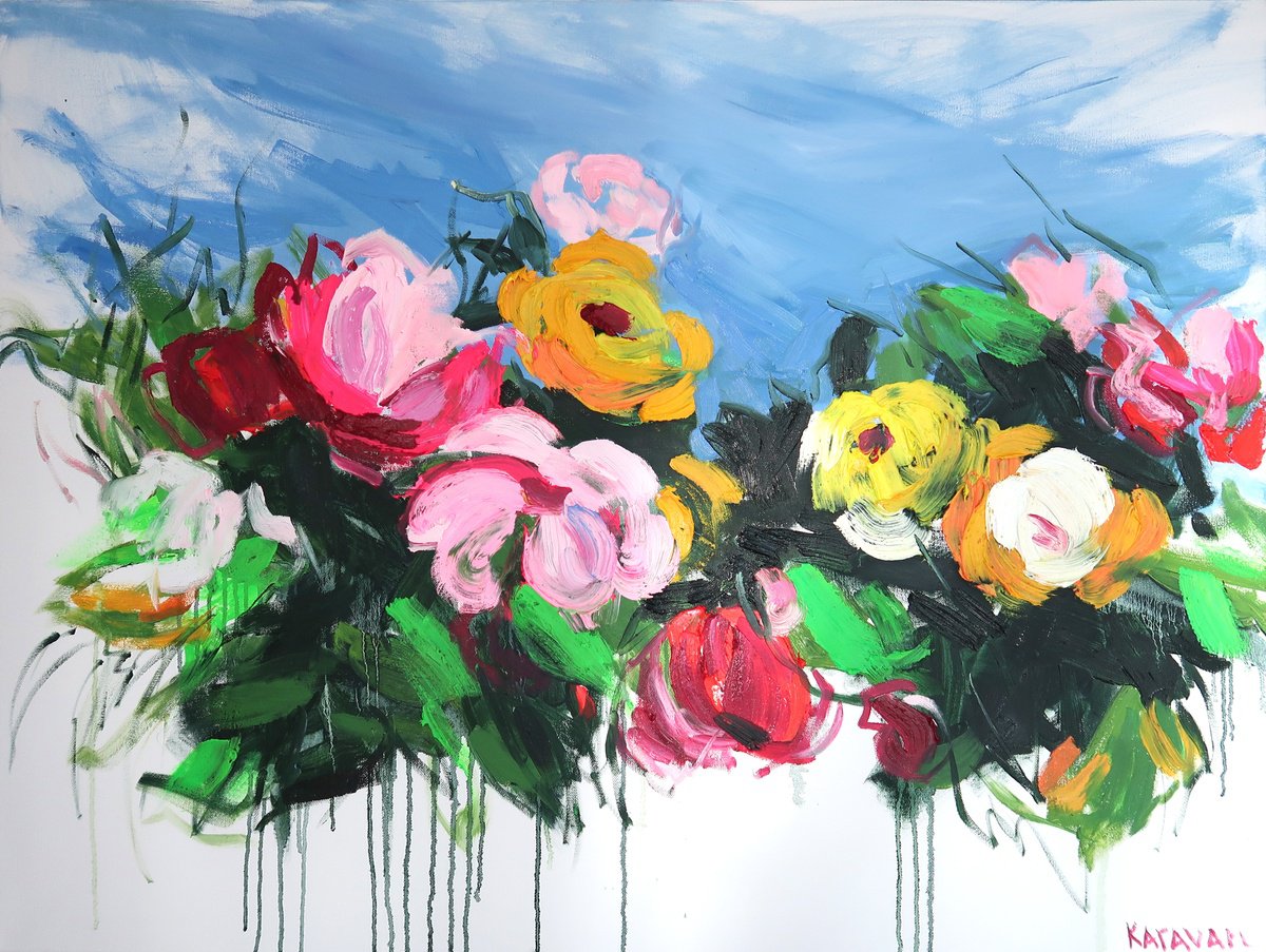 Bloom Study 2 By Nataliia Karavan, 40 X 30, Artwork For Sale On Artfinder