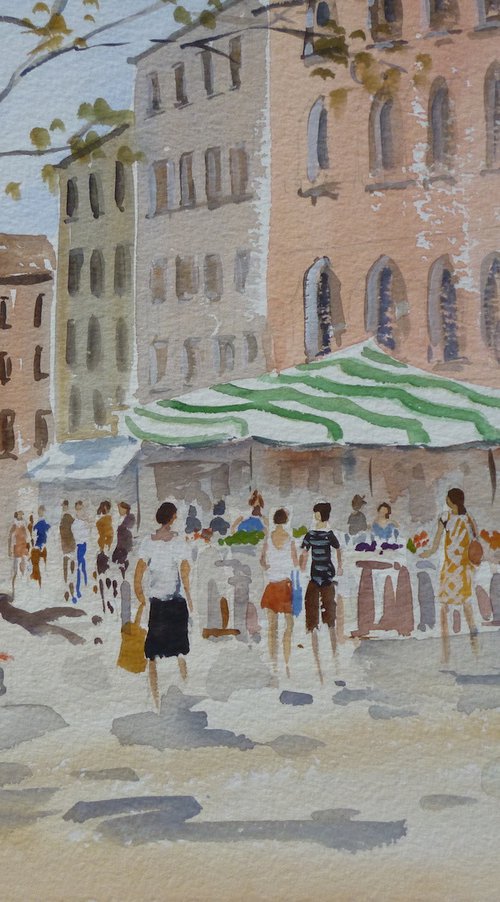 Piazza Sta Margalida, Venice by Maire Flanagan