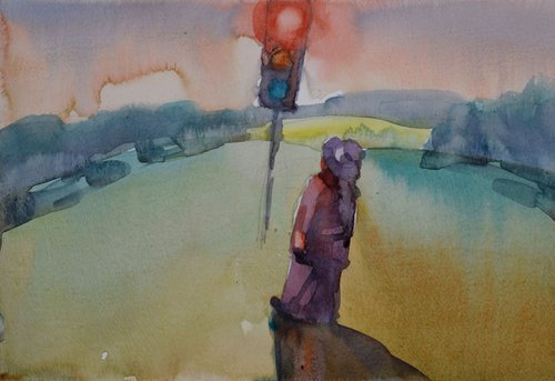 Road to nowhere by Goran Žigolić Watercolors