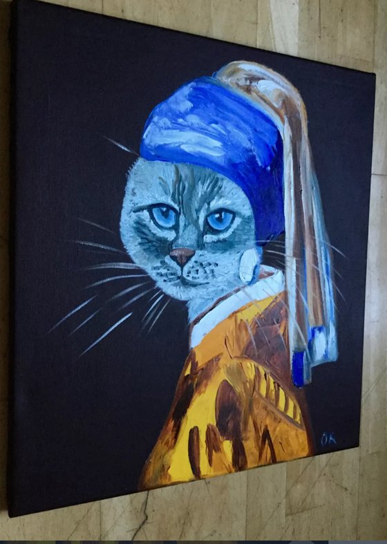 British blue Cat Vermeer