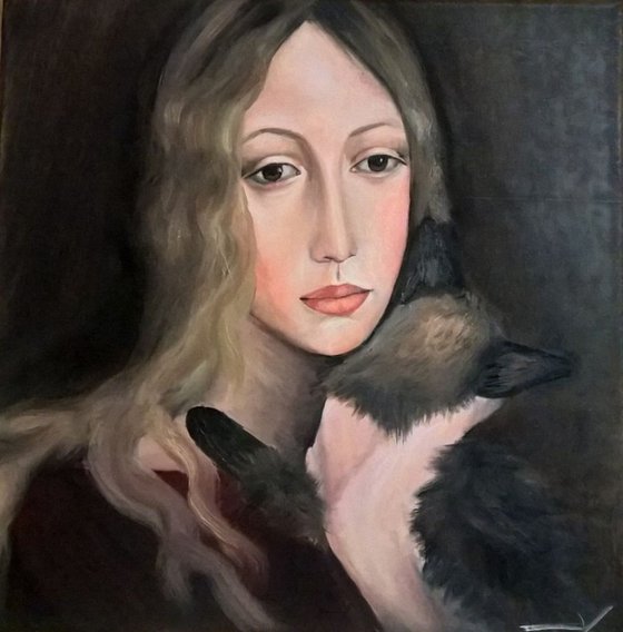 Woman with a Cat