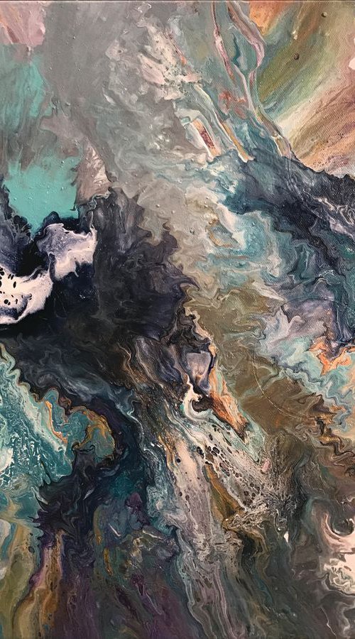 And the Sea Rose Up 24" x 18" by Jane Lawton Baldridge