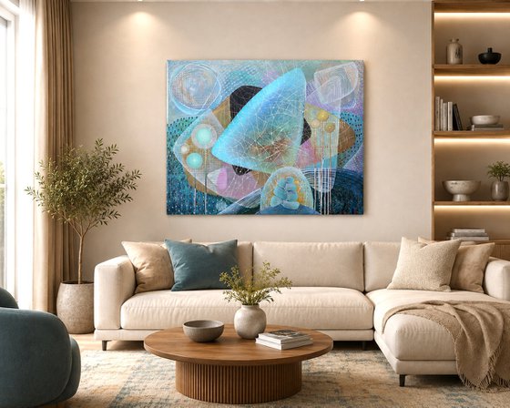Connection - Abstract painting