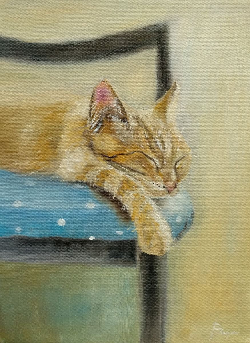 Cat Painting for Mother’s Day by Veronika Joy