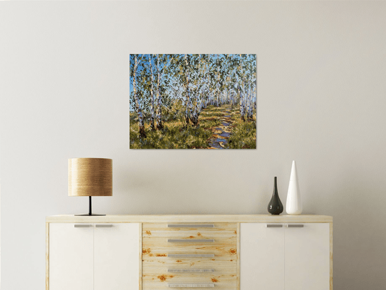 Morning in the Birch Forest