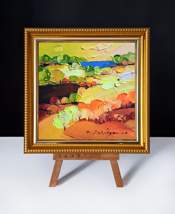Abstract landscape painting