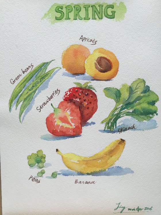 Spring Fruits and Vegetables