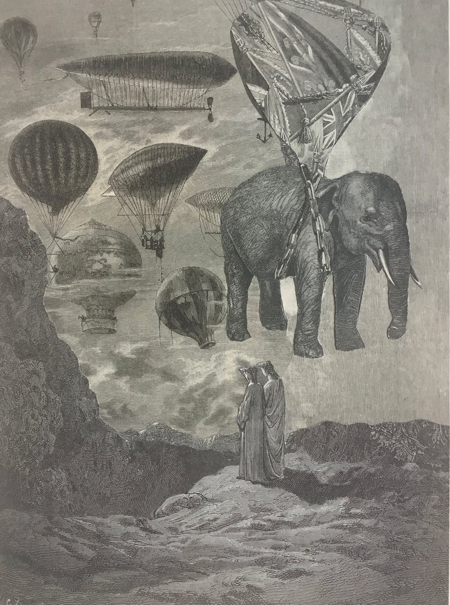 Surrealistic Portrait Collage By Tudor Evans, 7 X 9", An Elephant, Original Artwork