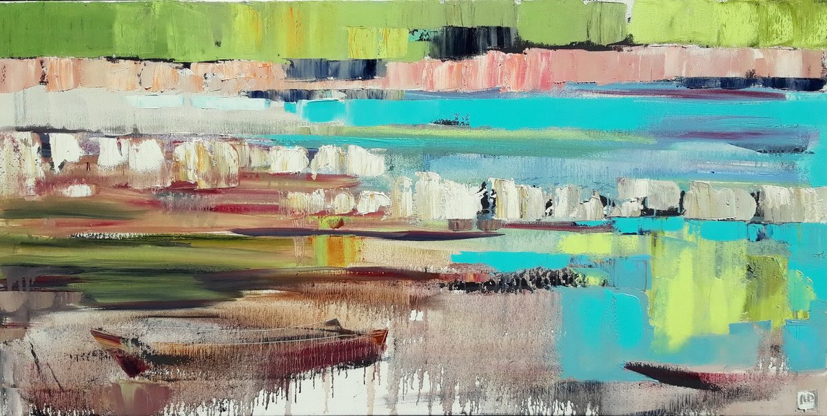 Old Boats. By Lesya Ros, 47 X 24, Artwork For Sale On Artfinder