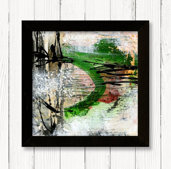 Rituals In Abstract 3 - Framed Mixed Media Abstract Art by Kathy Morton Stanion