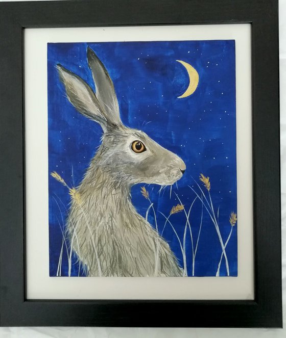 Moon gazing hare