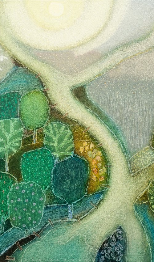 Towards the setting sun by Rob   van Hoek