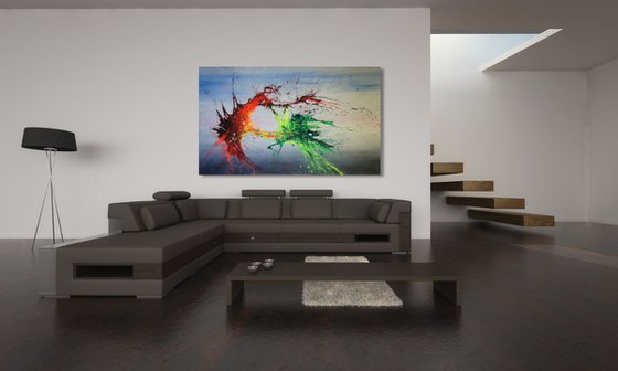 CANVAS ONLY -- Air Combat (Spirits Of Skies 240134) (200x120cm) XXXL