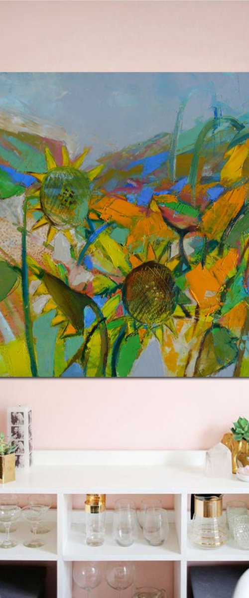 Sun flowers by Victoria Cozmolici