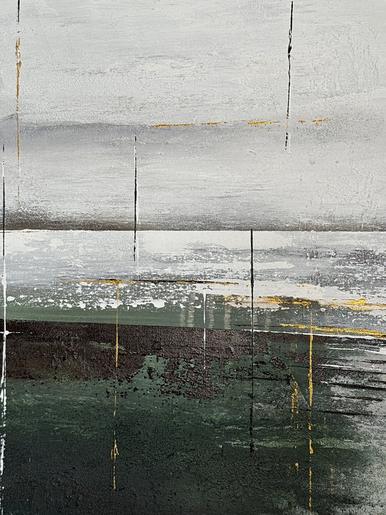 Emerald Divide. golden accents