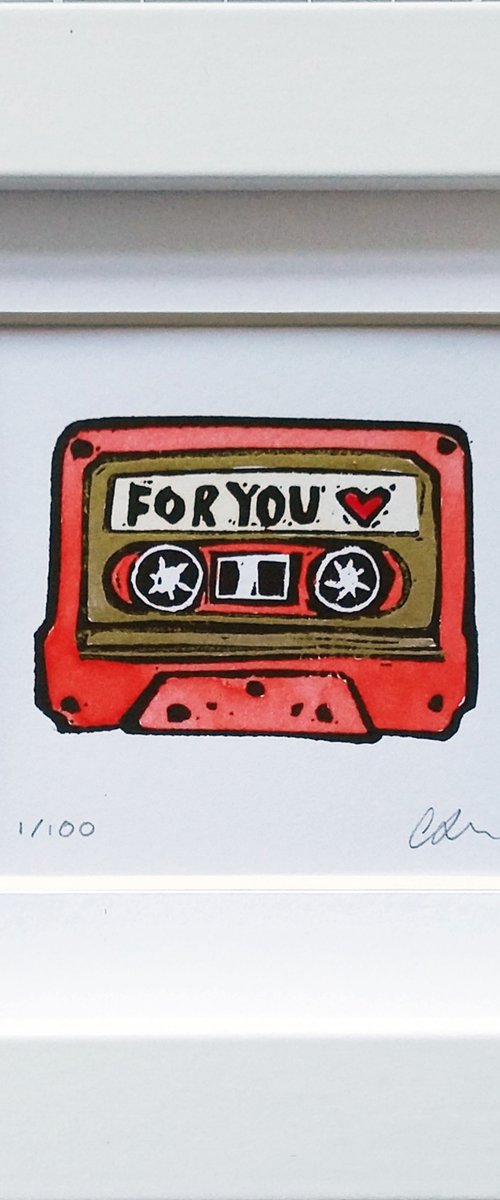Tiny tapes - Red for you Tape by Carolynne Coulson