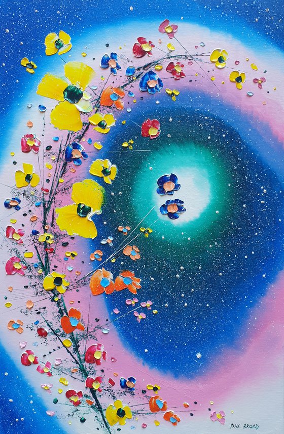 "Galactic Flowers in Love"