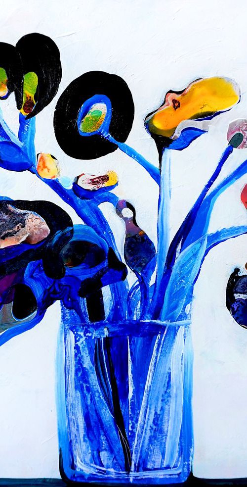 Blue Flowers by Victor Tkachenko