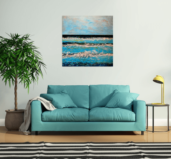 Freshwater Bay in Winter ( Large-100 cm x100cm)