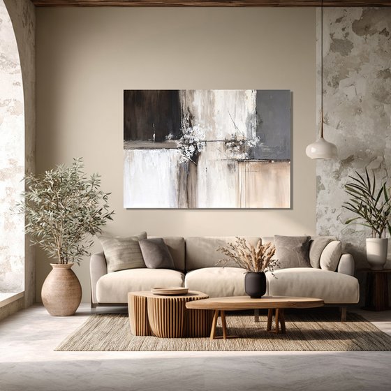 Taupe Construct-beige ivory grey