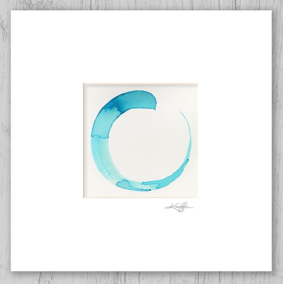 Enso Serenity 102 - Abstract Zen Circle Painting by Kathy Morton Stanion