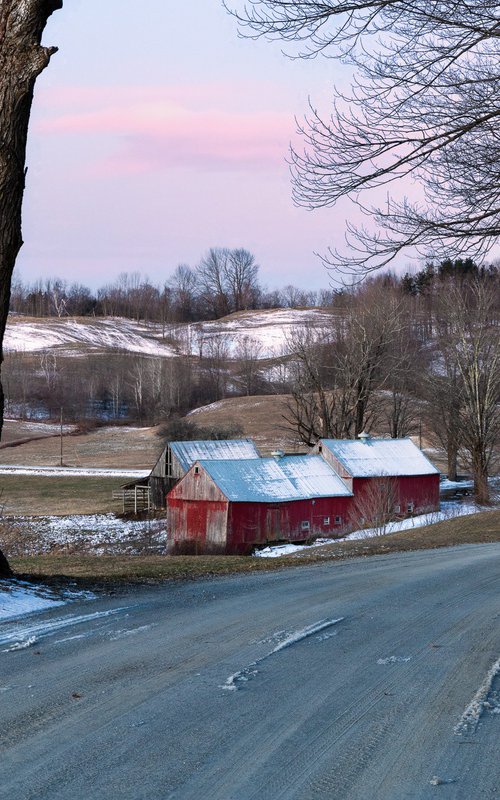 Dawn Rising at the Historic Jenne Farm by Francois de Melogue