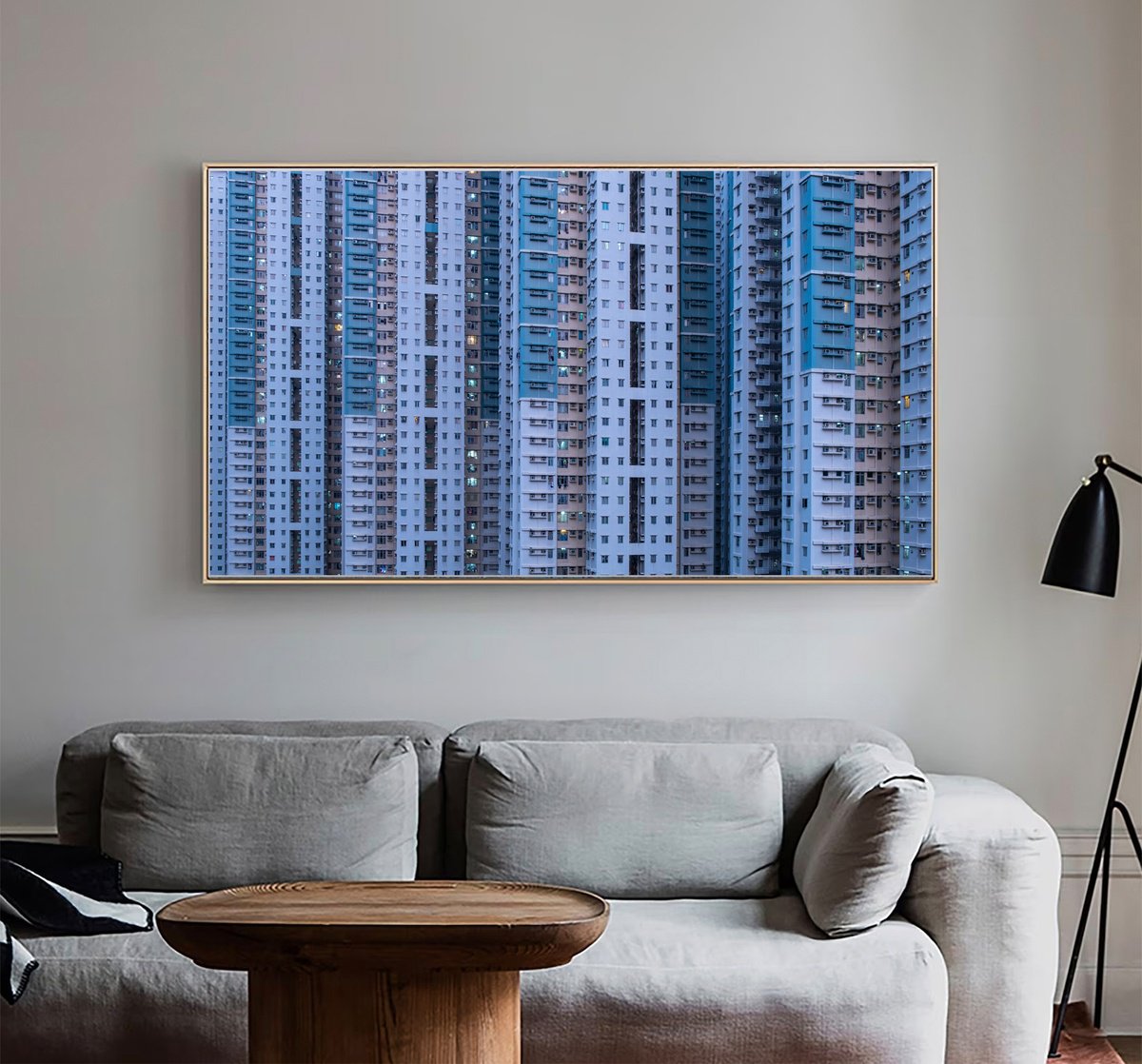 Abstract Cityscapes Photograph By Serge Horta, 40 X 23", Sheer Urbanism X, Original Artwork