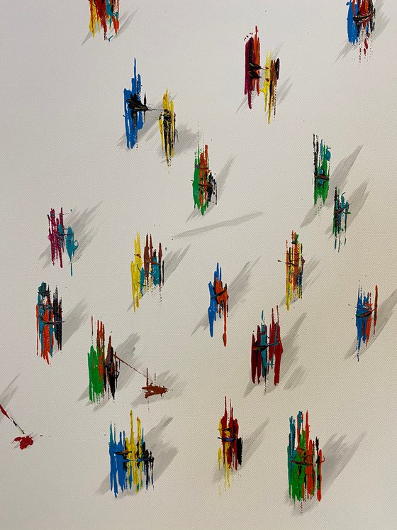 Action.3D Freedom People . Eka Peradze Art.