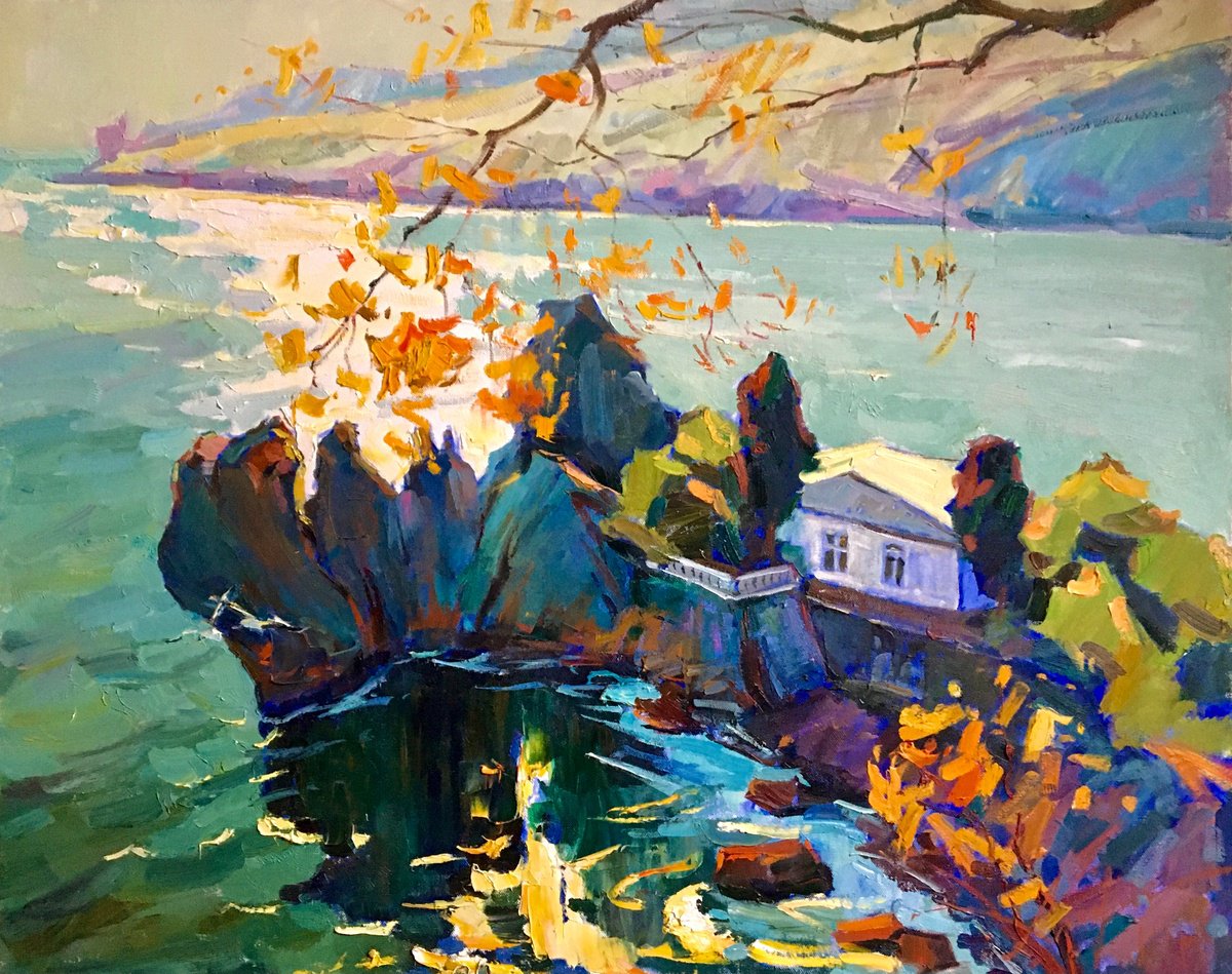 The Sun Is Bright Today By Oleksii Chebotaru, 39 X 32, Artwork For Sale On Artfinder