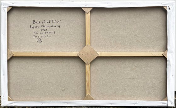 " Bush of Red lilies  "