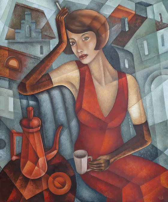 Woman with a Cup of Coffee