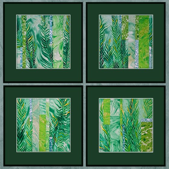 Set of 4 «Tropical Retreat»