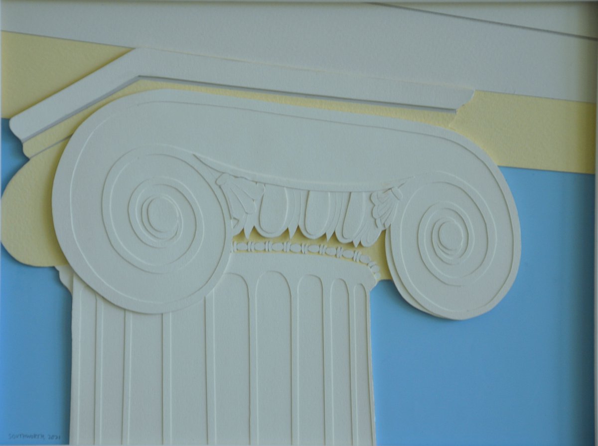 Paper Construction of an Ionic Column by Linda Southworth