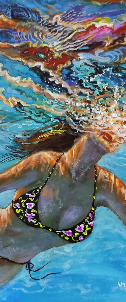 Girl swimming22 by Vishalandra Dakur
