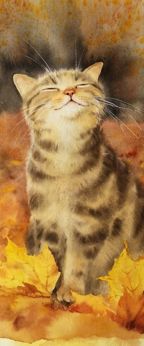 Smile of Autumn by Olga Beliaeva Watercolour