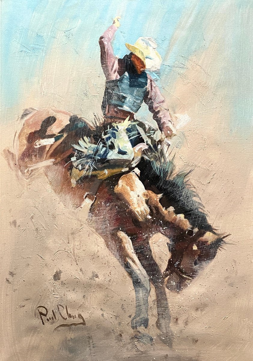  The Art Of Rodeo No.72 By Paul Cheng, 24 X 36, Artwork For Sale On Artfinder