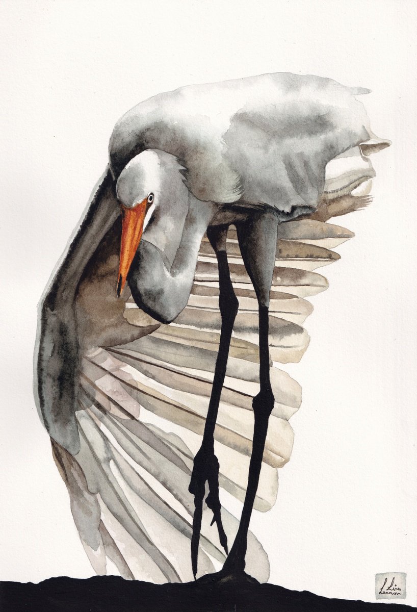 Egret by Lisa Lennon