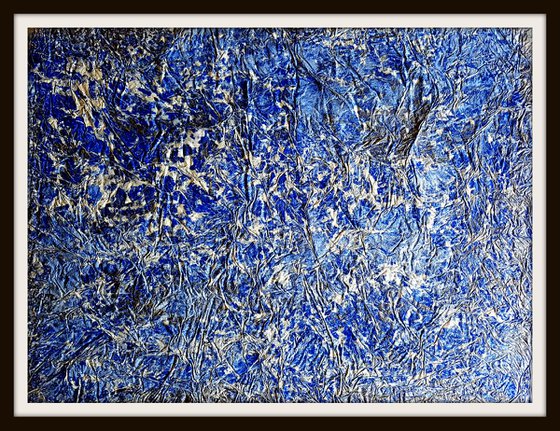Senza Titolo 204 - abstract landscape - 83 x 63 x 2,50 cm - ready to hang - acrylic painting on stretched canvas