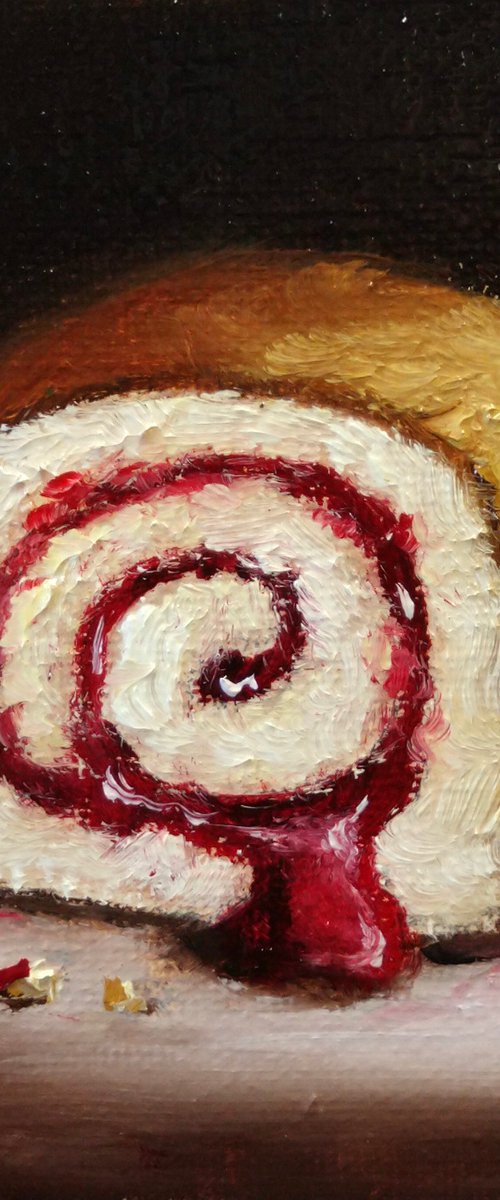 Jam Roly Poly still life by Jane Palmer Art